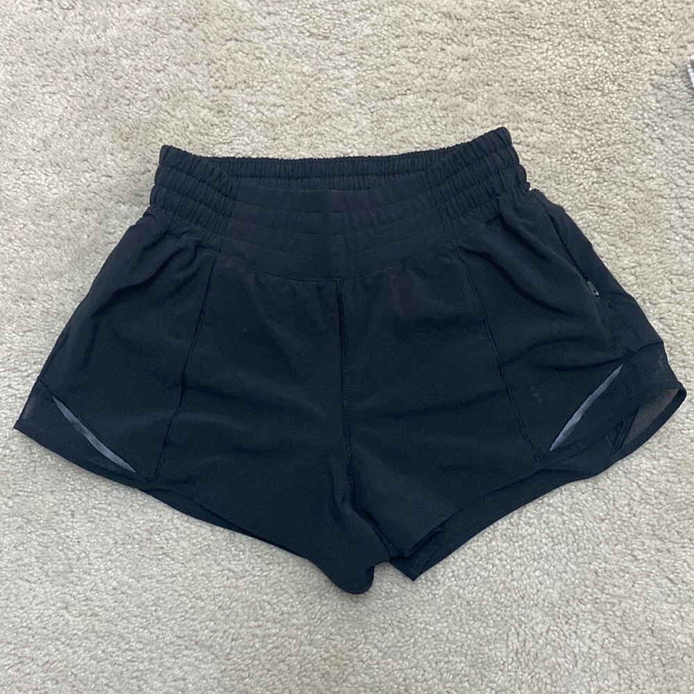 Black Lululemon Hotty Hots size 4